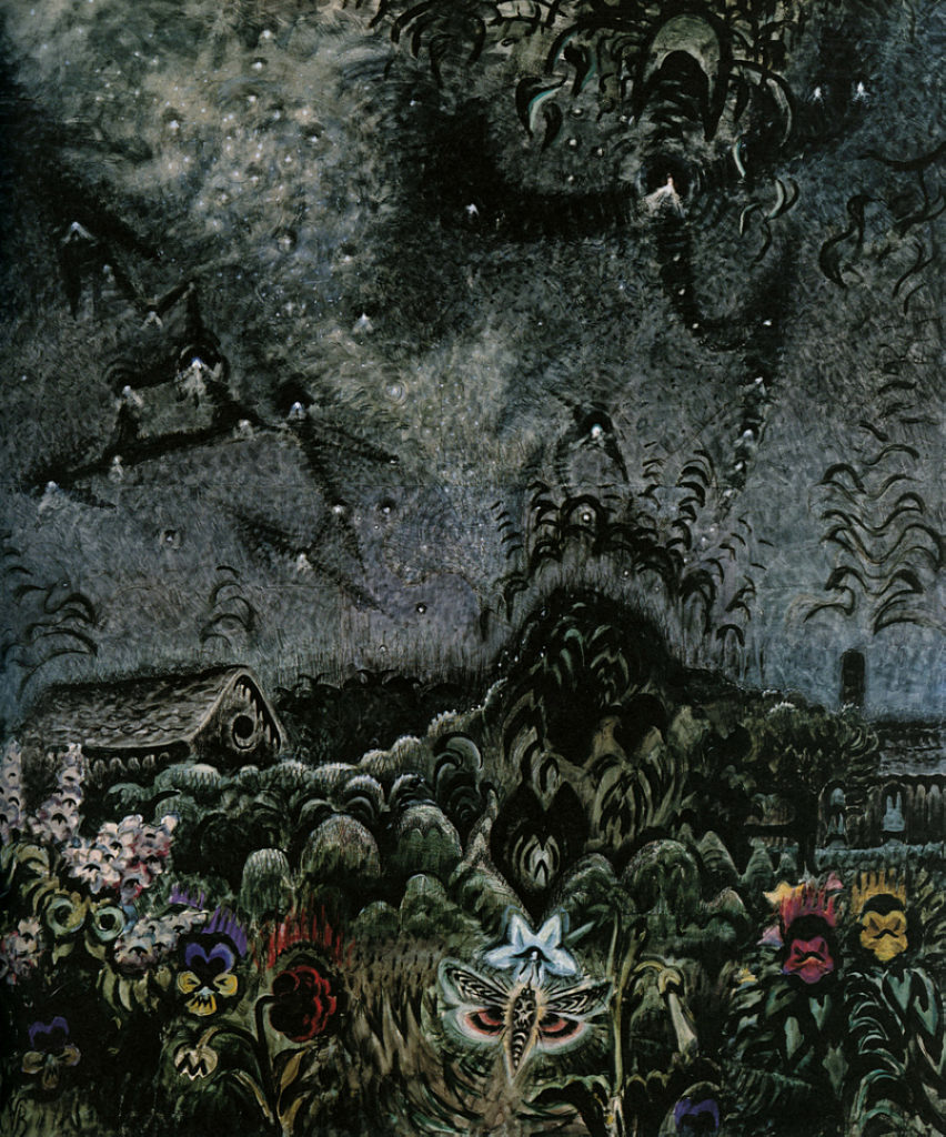 Painting "The Sphinx and the Milky Way" by Charles E. Burchfield