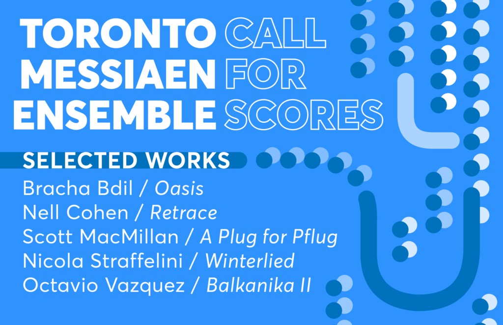 Toronto Messiaen Ensemble announcement placard